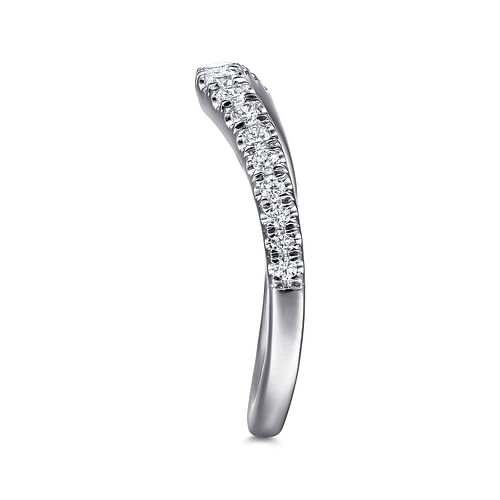 14K White Gold Matching Wedding Band