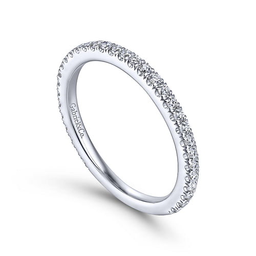 14K White Gold Matching Wedding Band