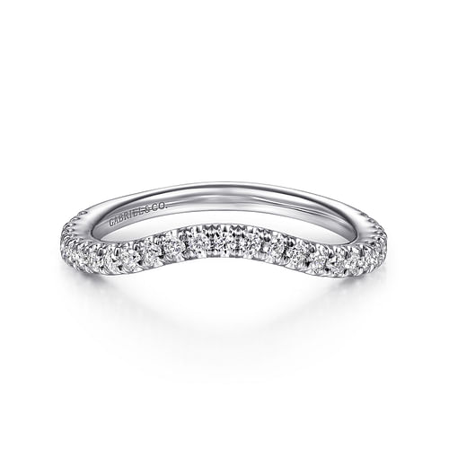 14K White Gold Matching Wedding Band