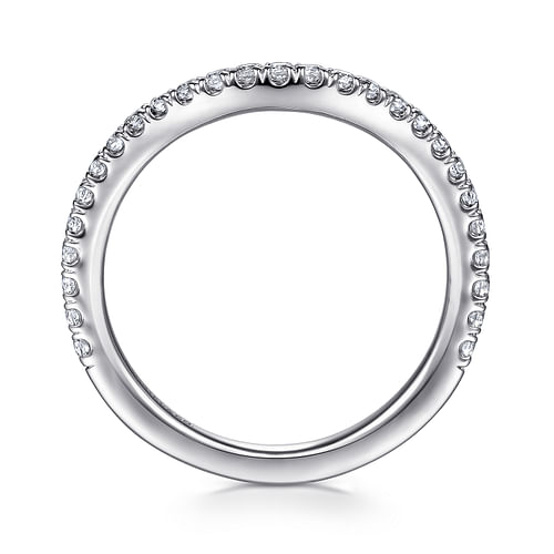 14K White Gold Matching Wedding Band