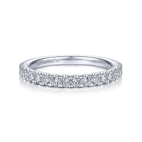 14K White Gold Matching Wedding Band