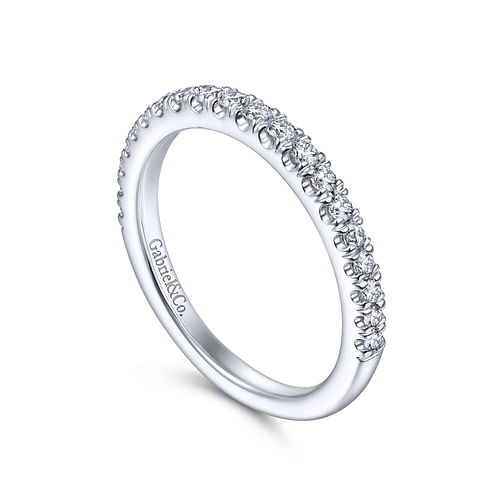 14K White Gold Matching Wedding Band