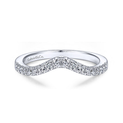 14K White Gold Matching Wedding Band