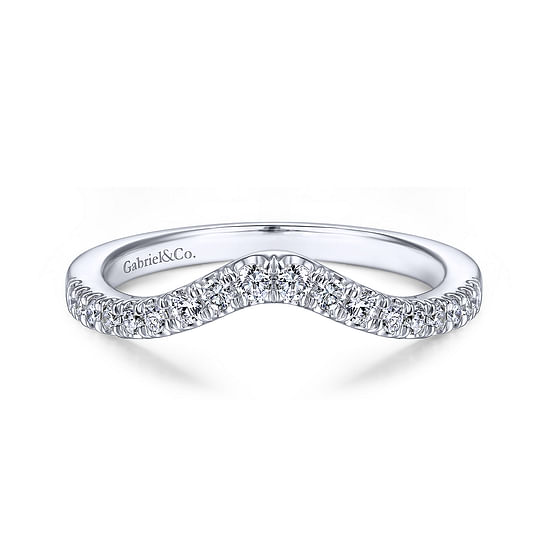 Gabriel - 14K White Gold Matching Wedding Band