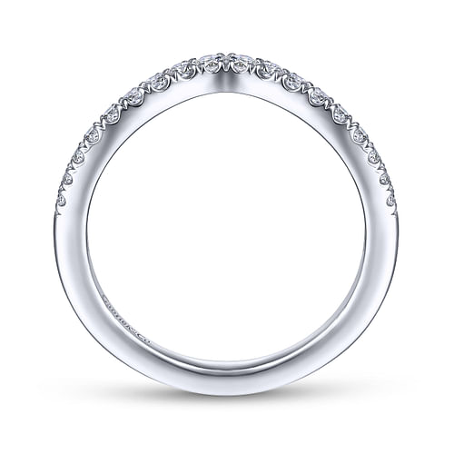 14K White Gold Matching Wedding Band