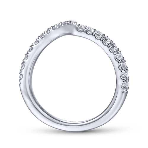 14K White Gold Matching Wedding Band