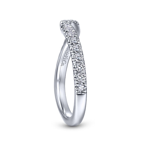 14K White Gold Matching Wedding Band