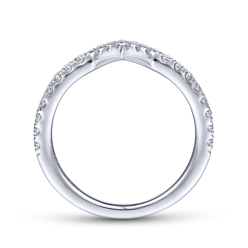 14K White Gold Matching Wedding Band