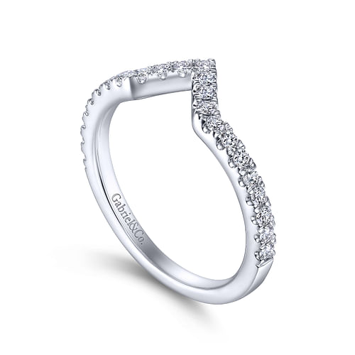 14K White Gold Matching Wedding Band