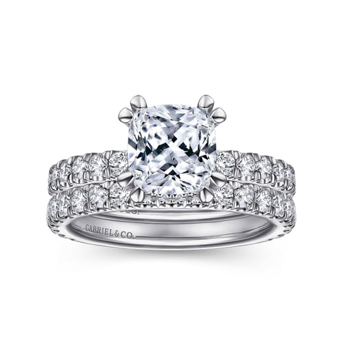 14K White Gold Matching Wedding Band