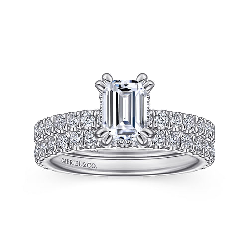 14K White Gold Matching Wedding Band