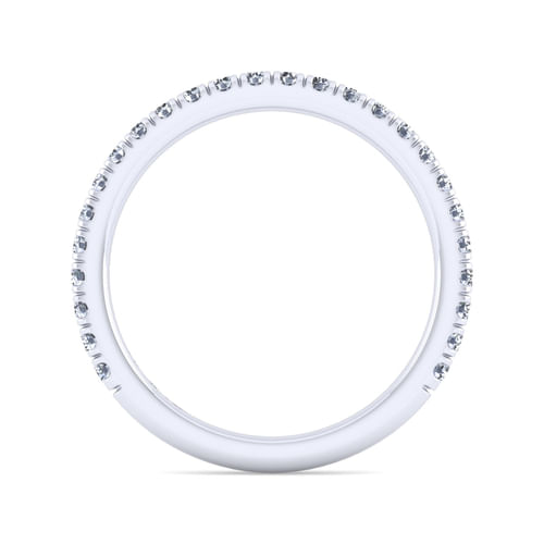 14K White Gold Matching Wedding Band