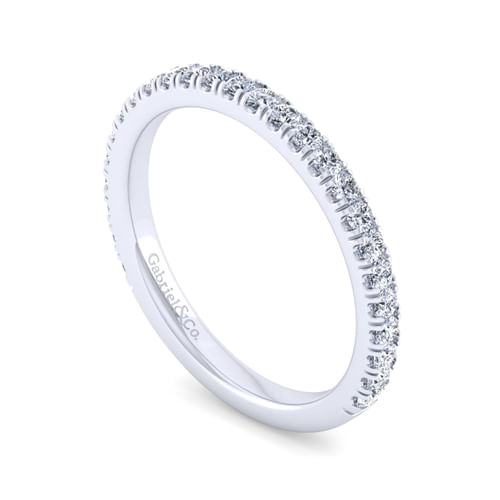 14K White Gold Matching Wedding Band