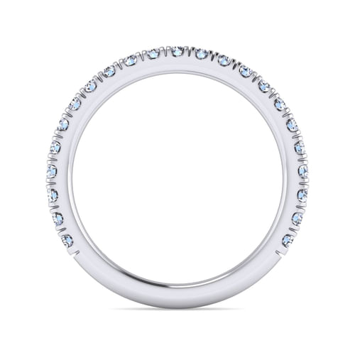 14K White Gold Matching Wedding Band