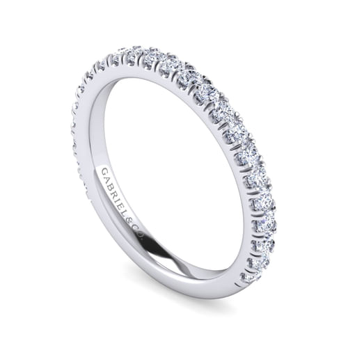 14K White Gold Matching Wedding Band