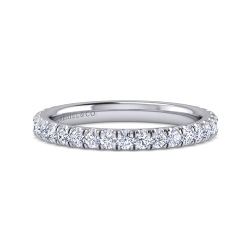 14K White Gold Matching Wedding Band