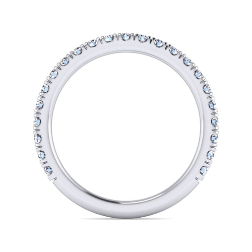 14K White Gold Matching Wedding Band