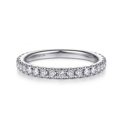 14K White Gold Matching Wedding Band