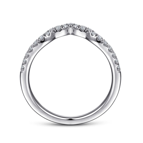 14K White Gold Matching Wedding Band