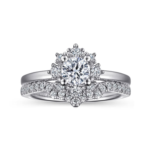 14K White Gold Matching Wedding Band