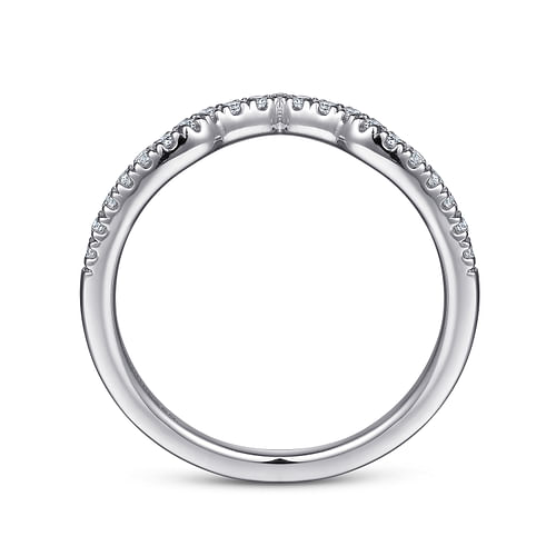 14K White Gold Matching Wedding Band