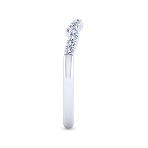14K White Gold Matching Wedding Band