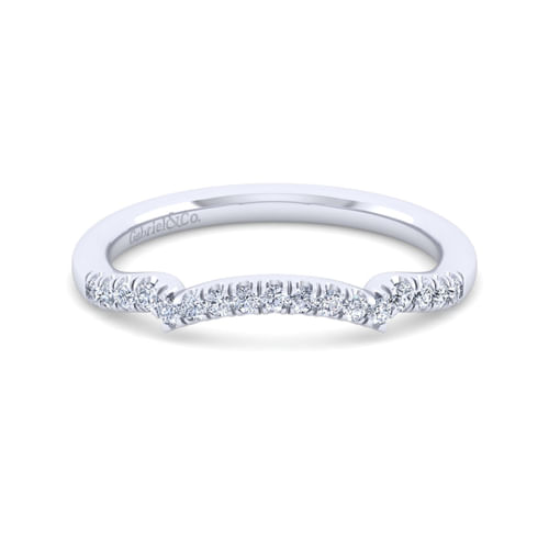 14K White Gold Matching Wedding Band