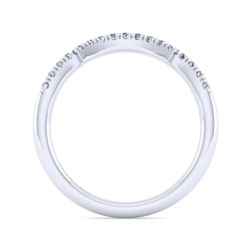 14K White Gold Matching Wedding Band