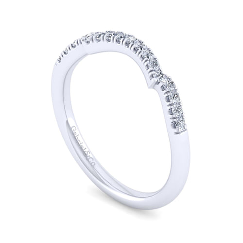 14K White Gold Matching Wedding Band