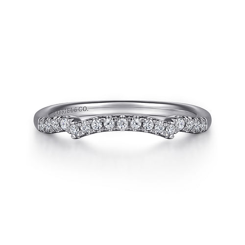 14K White Gold Matching Wedding Band