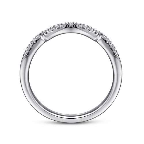 14K White Gold Matching Wedding Band