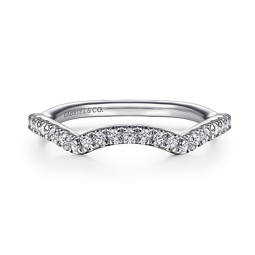 14K White Gold Matching Wedding Band