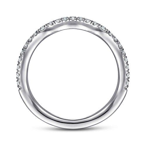 14K White Gold Matching Wedding Band