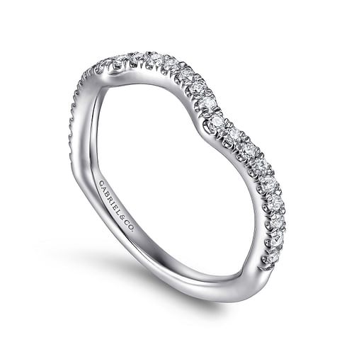 14K White Gold Matching Wedding Band