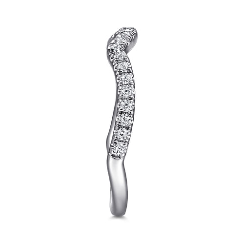 14K White Gold Matching Wedding Band