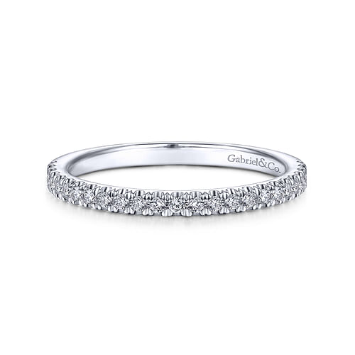 14K White Gold Matching Wedding Band