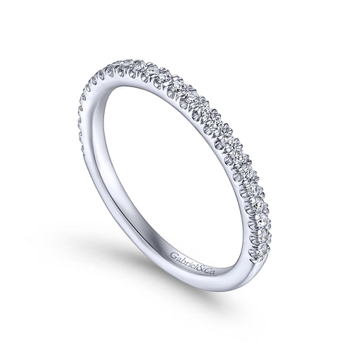 14K White Gold Matching Wedding Band