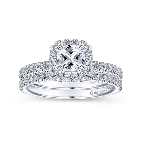 14K White Gold Matching Wedding Band