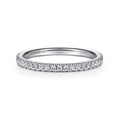 14K White Gold Matching Wedding Band