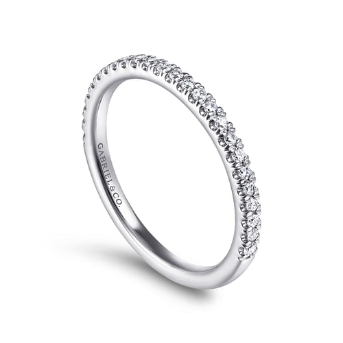 14K White Gold Matching Wedding Band