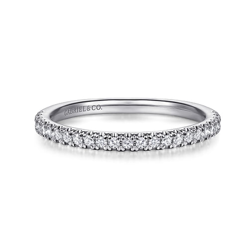 14K White Gold Matching Wedding Band