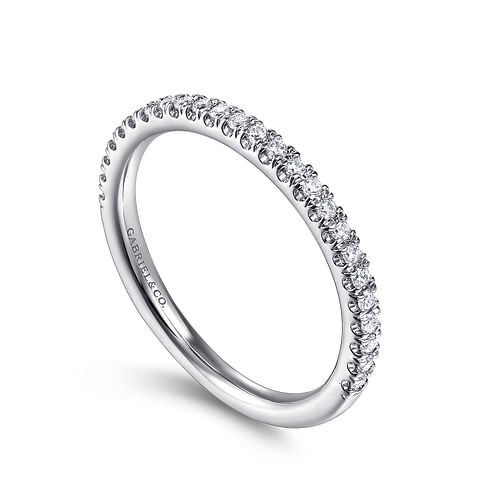 14K White Gold Matching Wedding Band