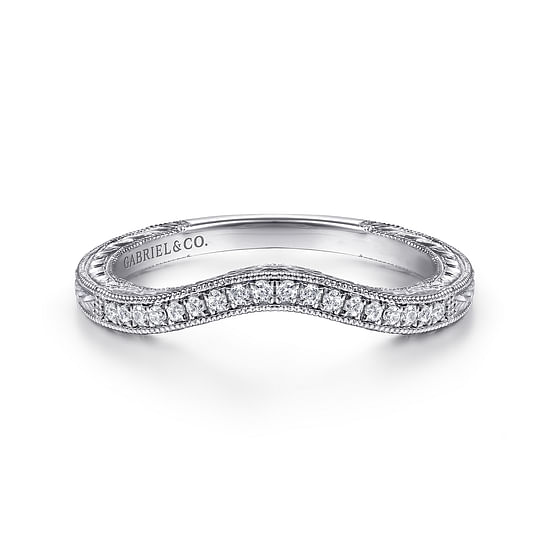 Gabriel - 14K White Gold Matching Wedding Band