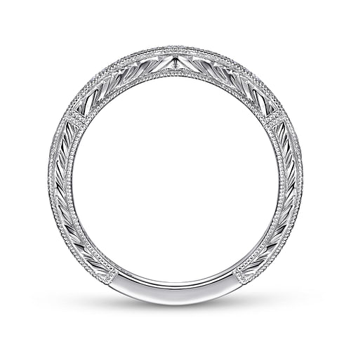 14K White Gold Matching Wedding Band