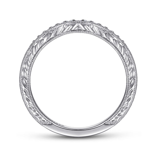 14K White Gold Matching Wedding Band