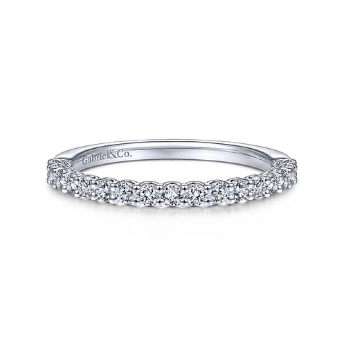 14K White Gold Matching Wedding Band