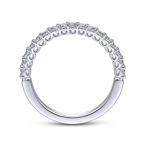 14K White Gold Matching Wedding Band