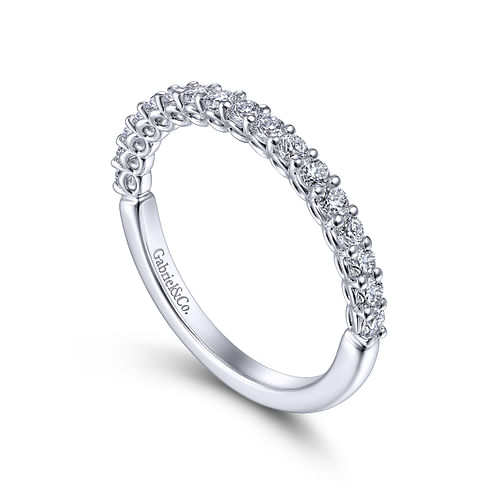 14K White Gold Matching Wedding Band