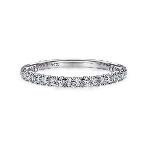 14K White Gold Matching Wedding Band