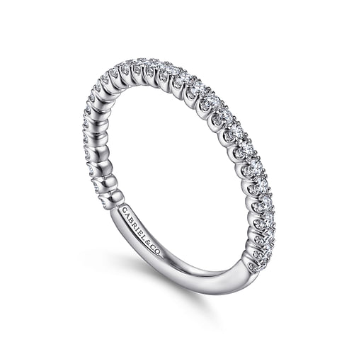 14K White Gold Matching Wedding Band